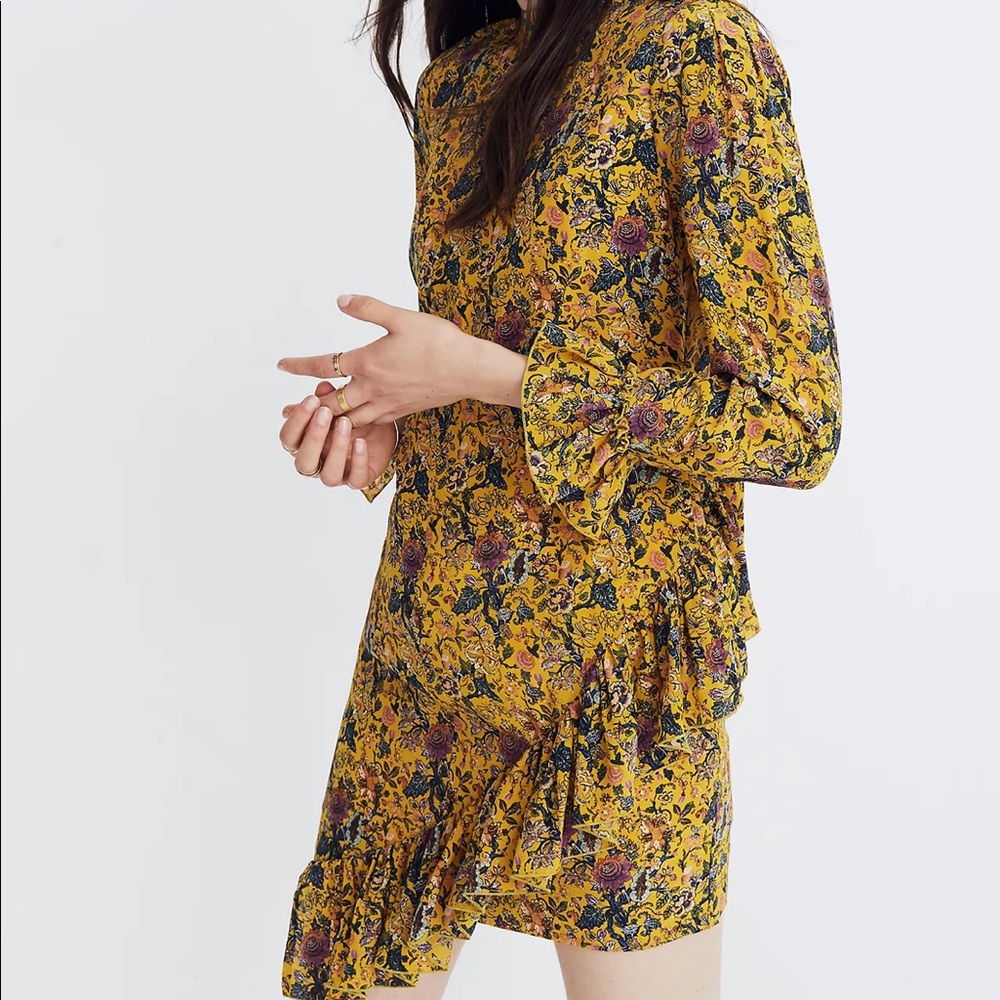 Madewell x Karen Walker Silk Floral Dress